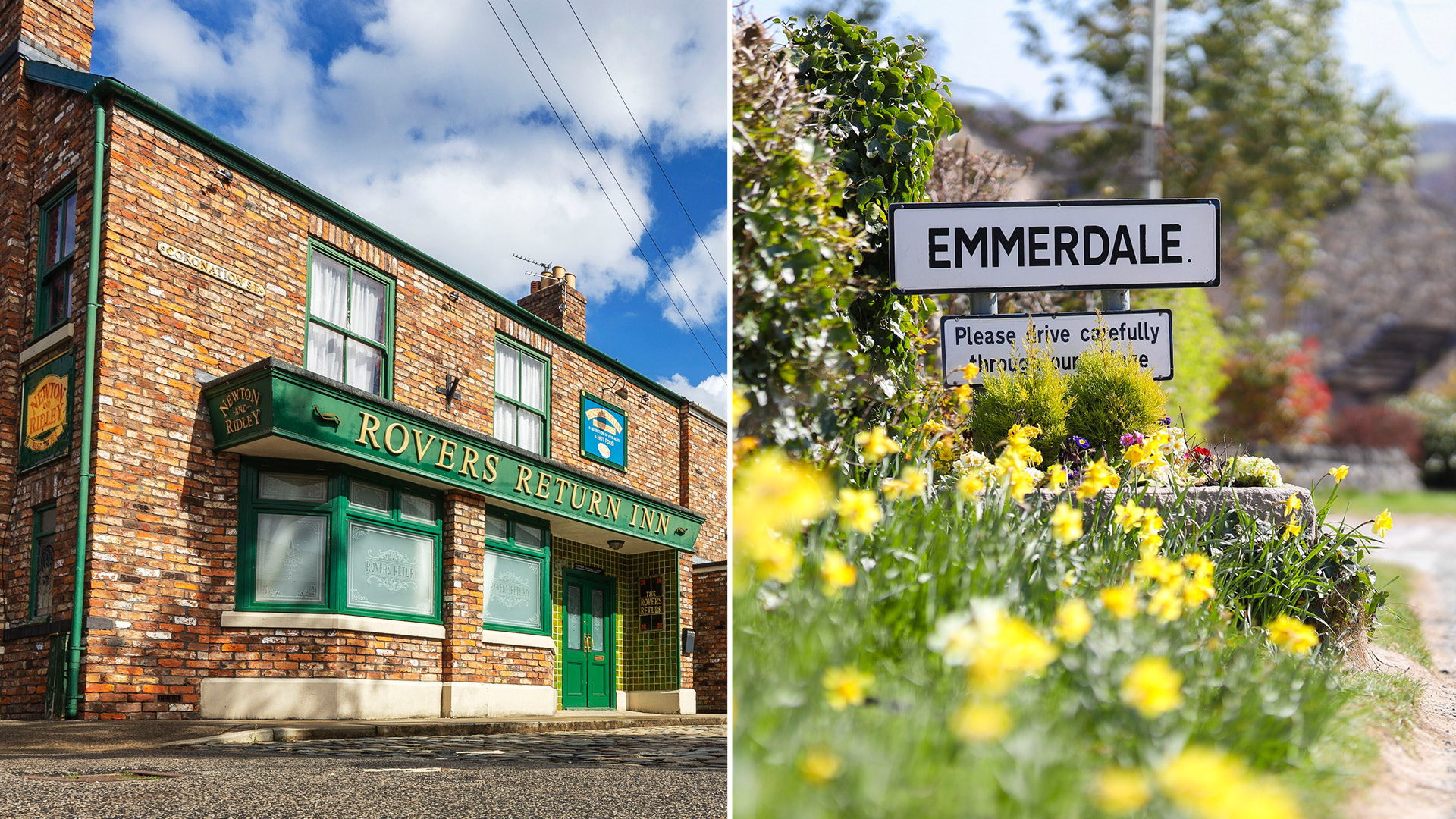 Split image of Coronation Street Experience and Emmerdale Village Tour crossover