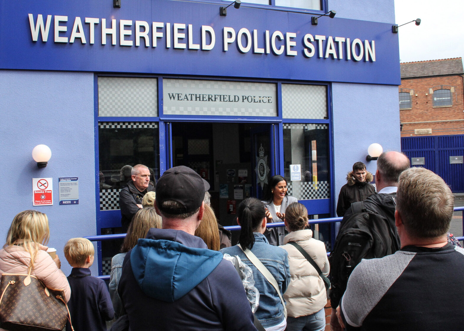 Sair Khan, who plays Alya Nazir, surprises guests at the Weatherfield Police Station for an extra-special Coronation Street Experience tour.